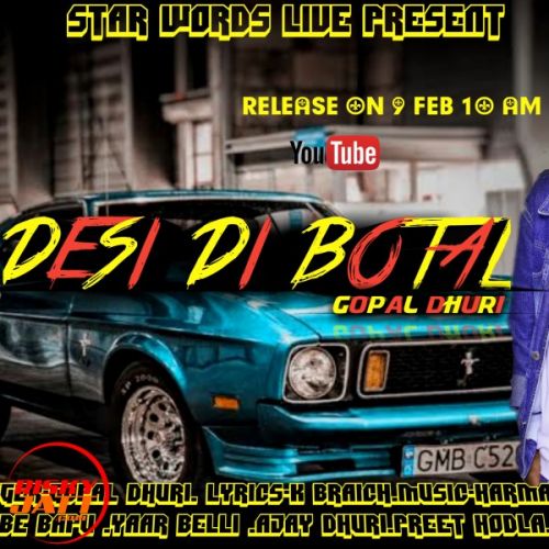 Desi Di Botal Gopal Dhuri, Preet Hodla Mp3 Song Free Download